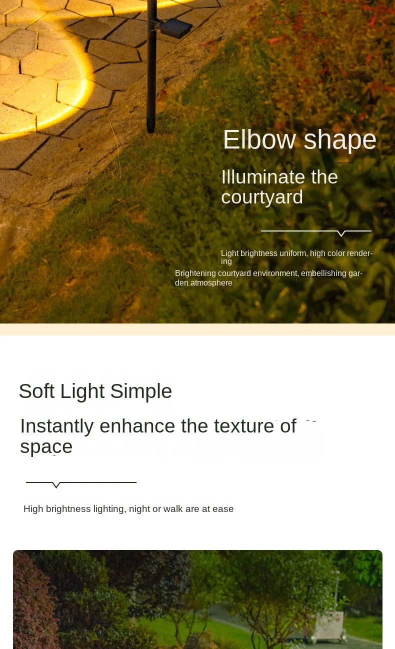 Durable Solar Pathway Lights for Driveway and Garden Landscape