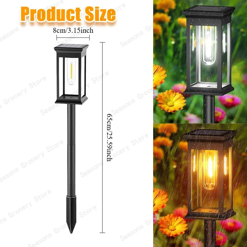 Led Solar Pathway Lights Waterproof Outdoor Solar Lamp for Garden/Landscape/Yard/Patio/Driveway/Walkway Lighting Solar Lights