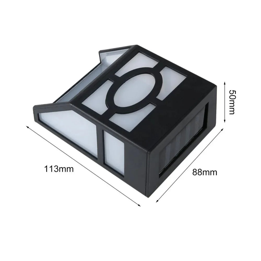 Outdoor Solar Garden Decoration Light IP65 Waterproof Solar Wall Lamp Deck Light Fence Light Stair Lights With Bright Warm Light