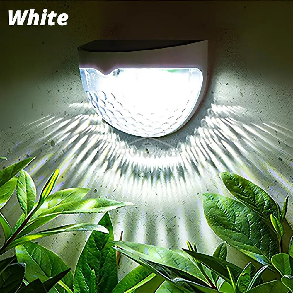Solar Lights 6LED Half Round Ladder Waterproof Bright Courtyard Garden Hedge Balcony night Lamps Induction Decoration Lighting