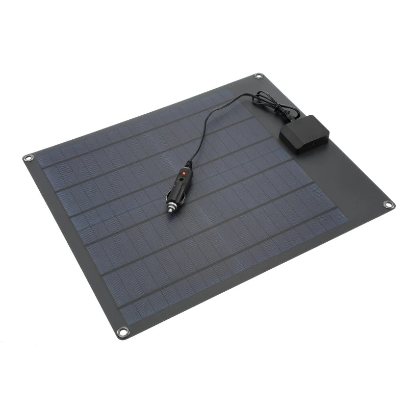 50W/100W Portable Solar Panel USB Outdoor Mobile Power DIY Travel Cell Phone Charger Car Yacht 12V18V Battery Pack Power Panel