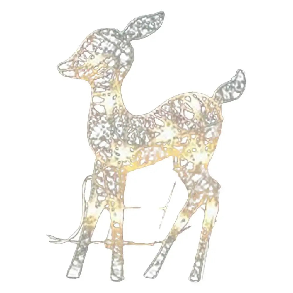 Lighted Christmas Reindeer Water Resistant Solar Light Up Decoration For Garden Outdoor Standing Elk Ornament For Yard Lawn
