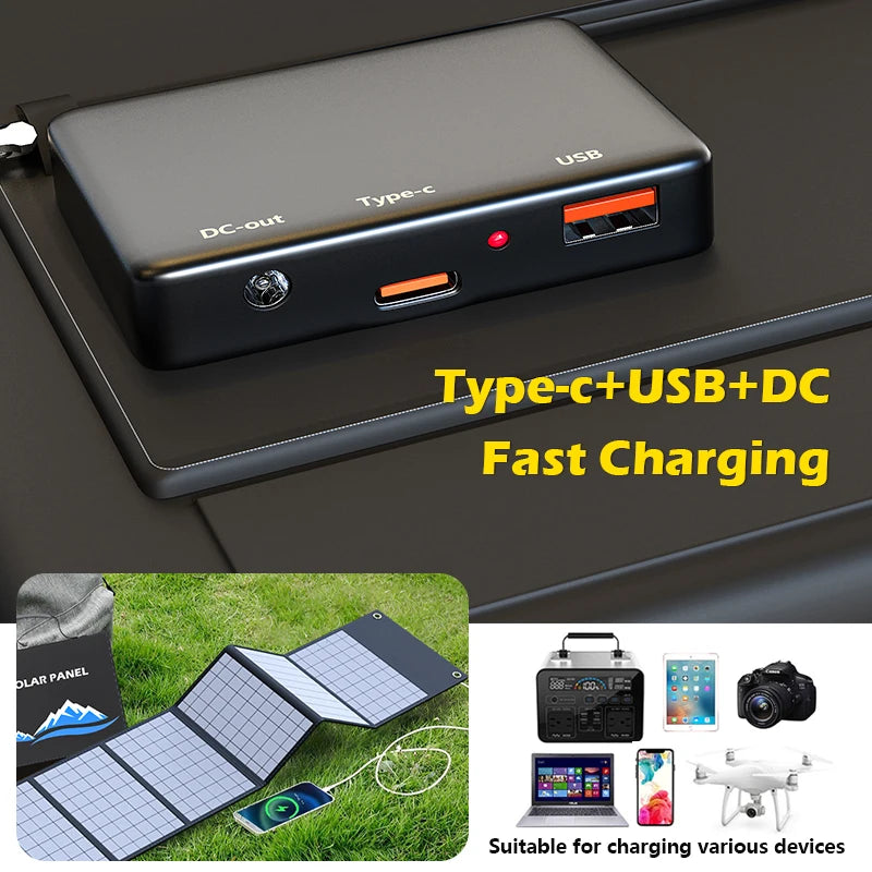 Ultra-Light Solar Panel Bag Budget 600W/1000W Solar Generator - Folding Panel with USB/DC, Perfect for Home & Outdoor Use