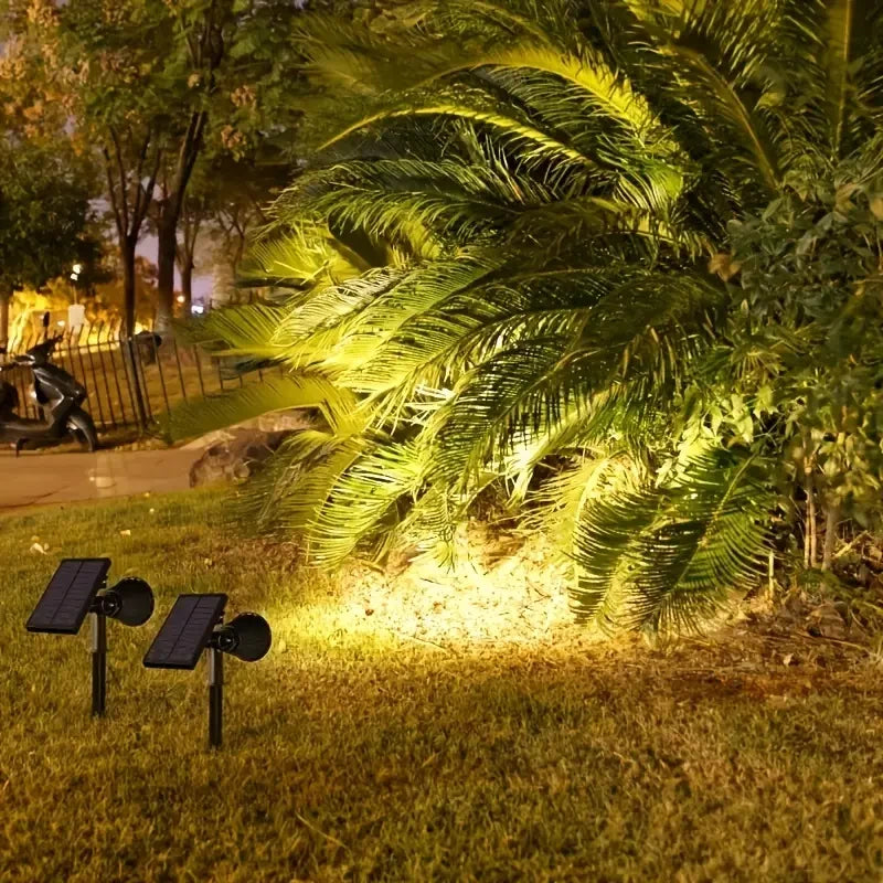 1pc 4/7/18/36LED Solar Spotlights Outdoor IP65 Waterproof Brightness Adjustable Spot Light for Garden Backyard Driveway Patio
