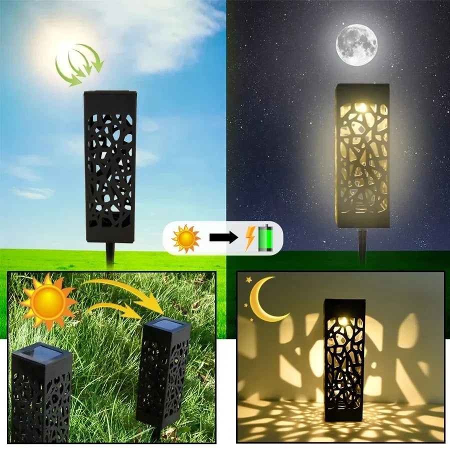 Outdoor Solar LED Solar Lawn Lights Waterproof Garden Decoration Lamp Yard Landscape Patio Pathway Retro Buried Path Light