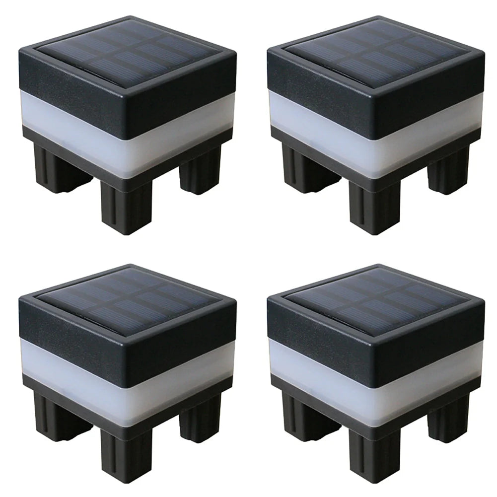 1-5Pcs Solar LED Fence Lamp Pillar Light Easy Installation Waterproof Outdoor Lamp GlowIing Path Yard Lights for Garden Decor