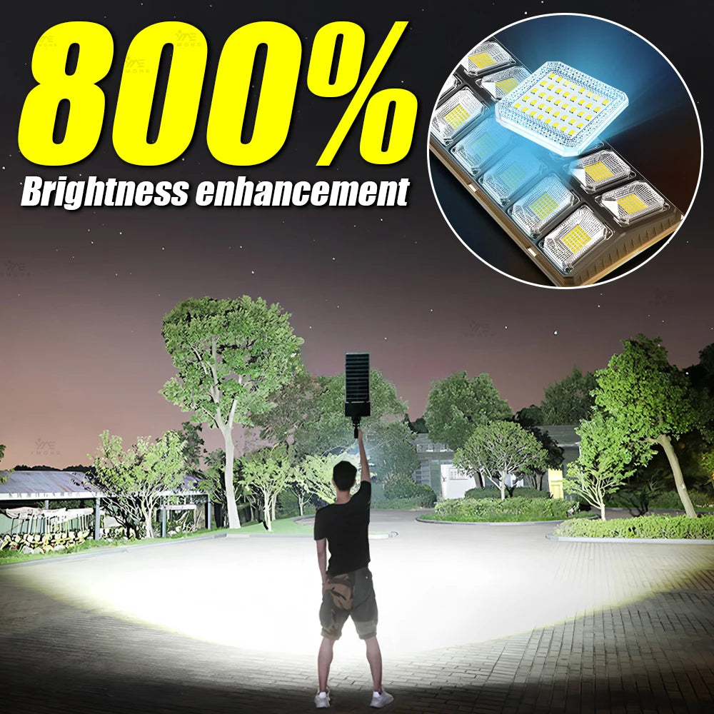 8800W Powerful Solar Street Light Motion Sensor Solar LED Light Outdoor Waterproof Wall Light Garden Decoration Balcony Lighting
