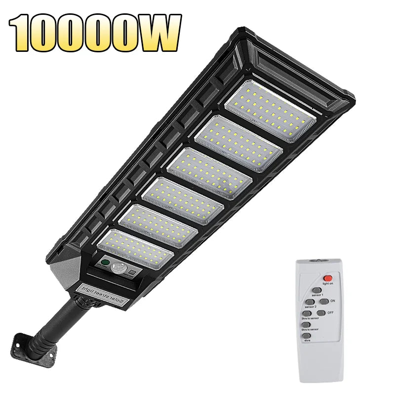 Super Bright 10000W/5000W/500W Outdoor Solar Light 300°Wide Angle Motion Sensor Street Light Outdoor High Power LED Street Lamp