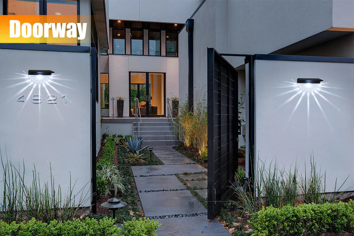 Solar Deck Lights Outdoor Waterproof LED Lights for Patio Stairs Yard Garden Pathway Step and Fences Warm White/Color Changing
