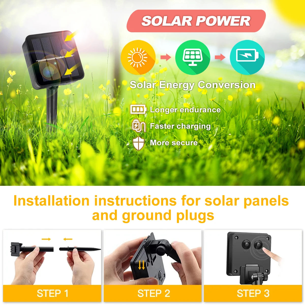Solar Bubble Ball Pathway Lights Outdoor Waterproof Lawn Light Solar Garden Pilot Light String for Lawn Yard Road Decor Lighting