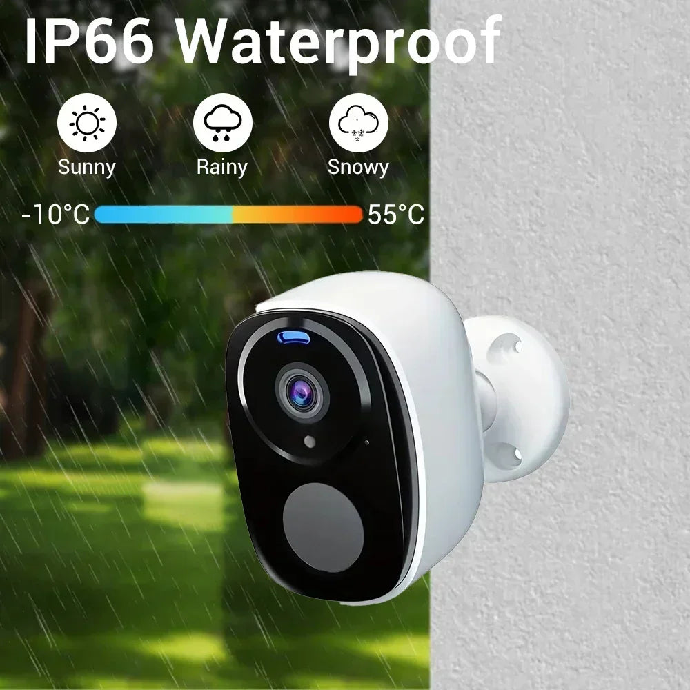 4G Solar Surveillance Camera Wireless Outdoor 2K 5MP Battery Powered Security Camera Spotlight Siren 2-Way Audio Waterproof