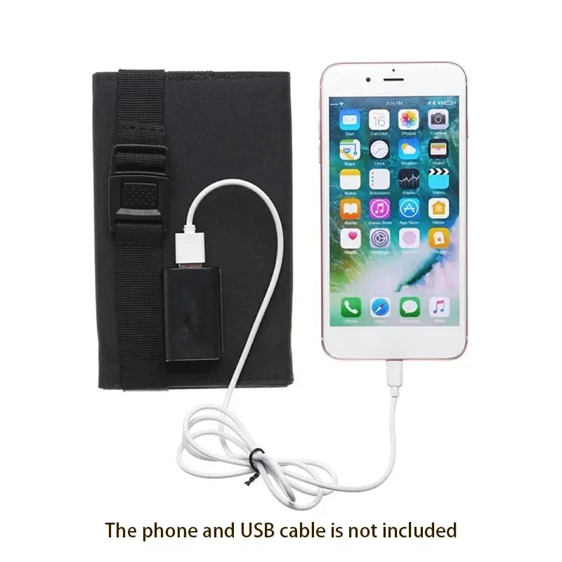 70/40W Foldable Solar Panel 5V USB Portable Battery Charger for Cell Phone Outdoor Waterproof Power Bank for Camping Accessories
