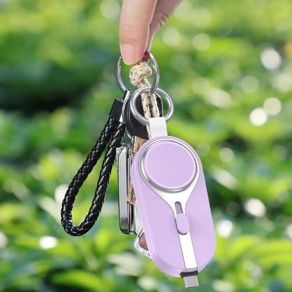 3000mAh Portable Solar Power Bank Charger Solar Keychain Mini TYPE C Power Bank With Wireless Watch Fast Charging Power Bank