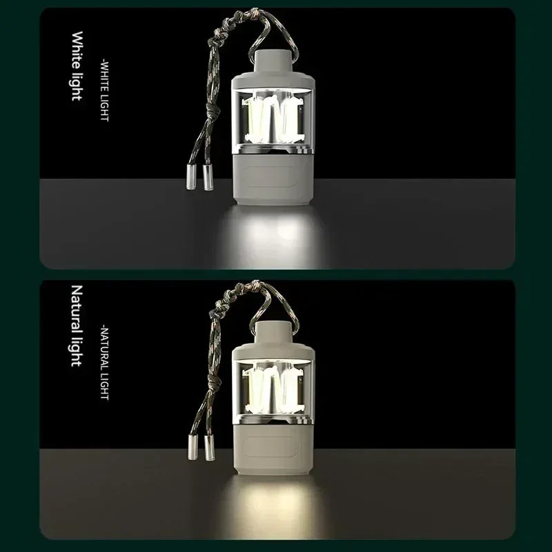 Solar Camp Lantern - IPX7 Waterproof with 360° Magnetic Base & Rechargeable