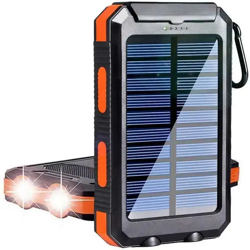 Xilecaly Waterproof Power Bank 20000Mah Dual USB Travel Outdoor Mobile Phone Charger Solar Powerbanks For Camping For iphone 16