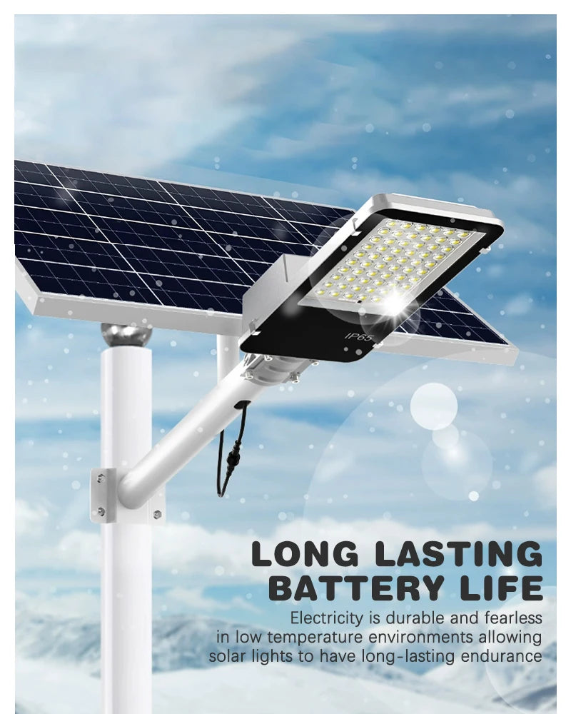 Led Solar Street Light Outdoor Garden IP65 Waterproof Solar Light 50-200W Courtyard Porch Balcony Garage Dusk To Dawn Wall Lamp