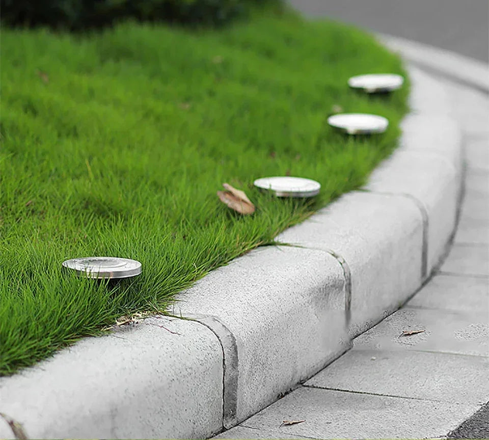 1/2pcs/4pcs/8pcs Outdoor Solar Lights Buried Garden Decor 8/20LED Lamp Sunlight Power Disk Light Underground Yard Lawn Spotlight