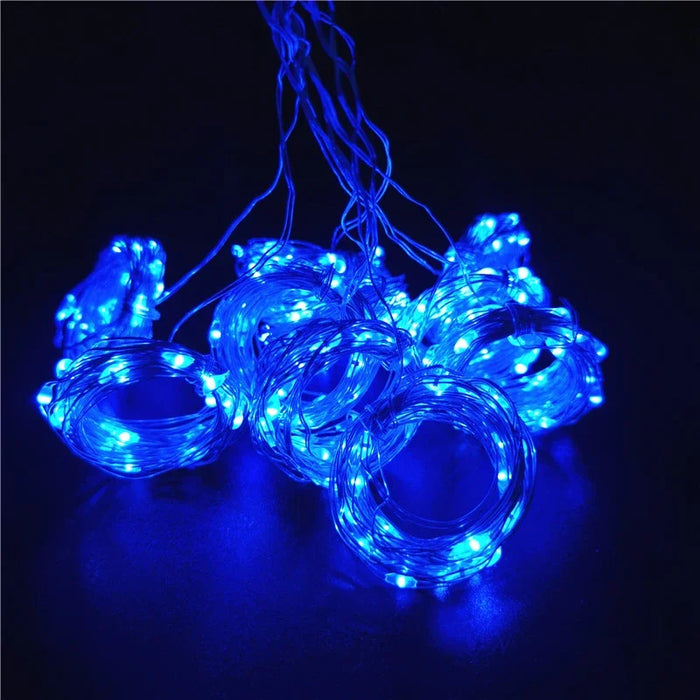 6M/3M LED Curtain Fairy Lights,8 Lighting Modes,Outdoor/Indoor Decoration for Christmas Wedding Party,Garden,Living Room,Bedroom