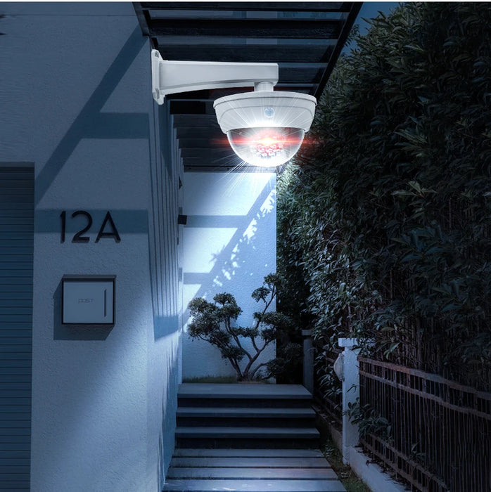 Solar Powered Fake Security Camera Shape Solar Light with PIR Motion Sensor Detection Lights for Outdoor Home Office Shop Garage