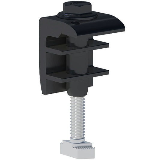 IronRidge UFO UFO-END-01-B1 Black End Clamp, 30mm-40mm