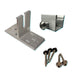 Sunstack SSM SS01-M100RB-00 Mill Open Slot L-Foot Kit with 20 Rail Brackets, Bolts and 100 Screws Box of 20