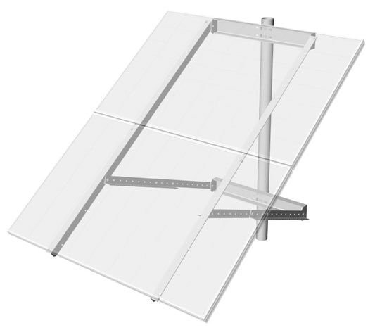 PLP SPM2-G Side-Of-Pole Mount for 2 Type-G Module, 3-4.5" Pipe