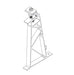 Unirac GridFlex 10 380601 North Stanchion Assembly