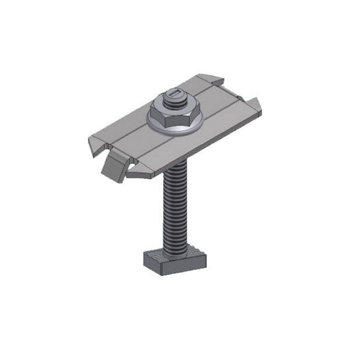 Unirac SolarMount 302028C-US Clear Bonding Mid Clamp, 45mm-52mm Domestic Content