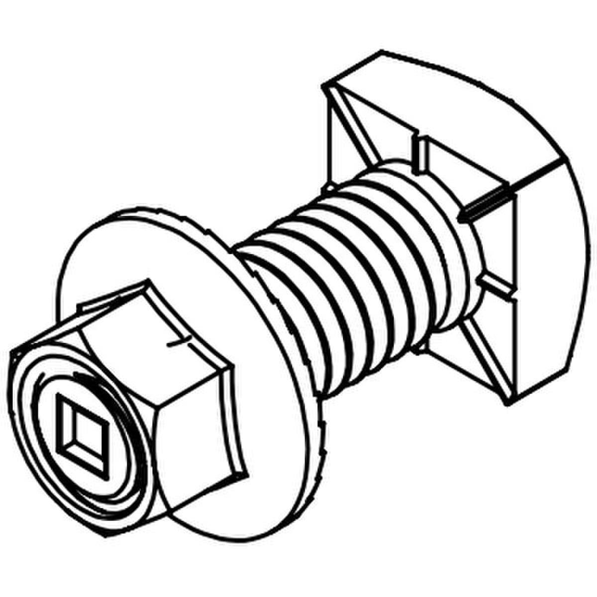 IronRidge UFO BHW-SQ-03-A1 Square Bolt Bonding Hardware