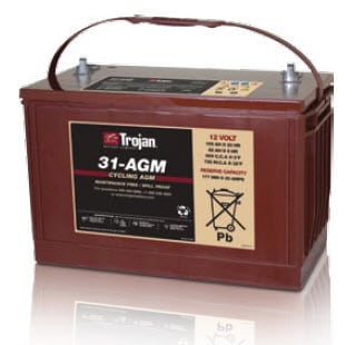 Trojan 31-AGM 100Ah 12V AGM Battery