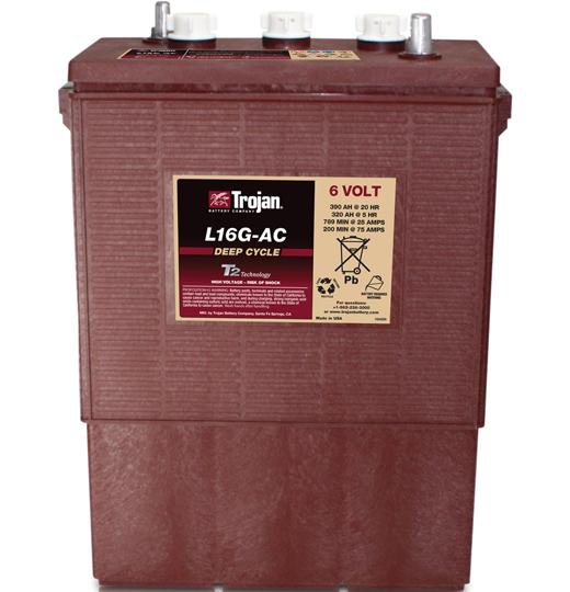 Trojan L16G-AC 390Ah 6V Flooded Battery
