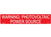 Hellermann 596-00206 Photovoltaic Warning Label