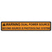 Hellermann 596-00495 Dual Power Source Warning Label