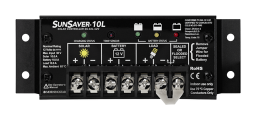 Morningstar SunSaver SS-10L-12V 10A 12Vdc PWM Charge Controller