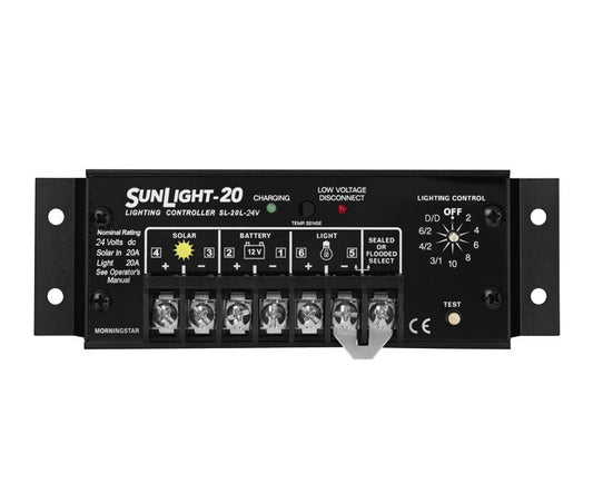 Morningstar SunLight SL-20L-24V 20A 24Vdc PWM Charge Controller