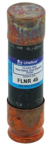 Littelfuse FLNR045 45A 125Vdc Dual-Element Time Delay Fuse