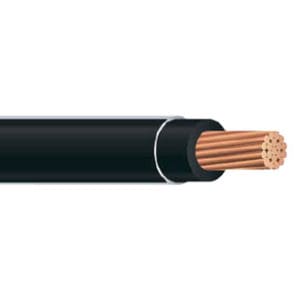 THHN-10-STR-BLK-CU-500 10AWG 1 FT Black Stranded Building Wire