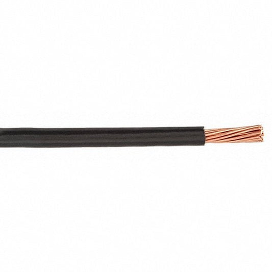 THHN, #8 AWG, Black, Stranded, 1FT, 600VAC 8AWG 1 FT Black Building Wire