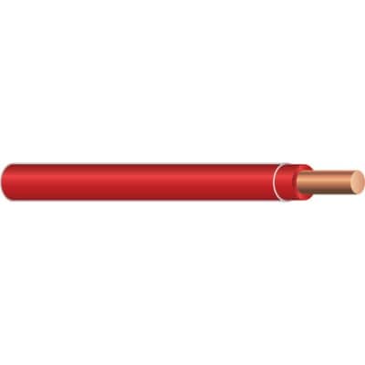 #6 AWG, Red Stranded, 1FT, 600VAC 6AWG 1 FT Red Building Wire