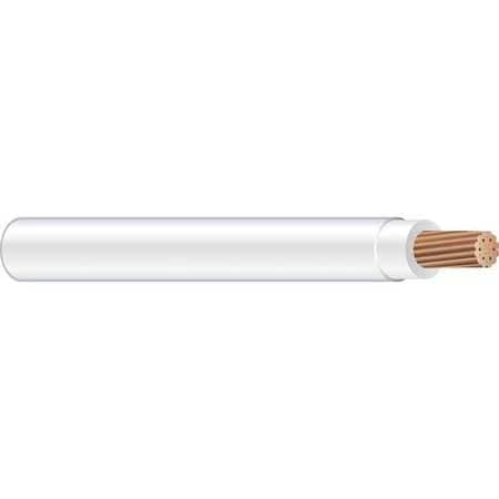 THHN, #6 AWG, White, Stranded, 1FT, 600VAC 6AWG 1 FT White Building Wire