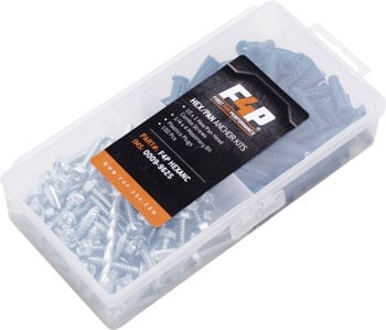 F4P F4P HEXANC Hex Head Plastic Plug Wall Anchor Kit — Products Solar
