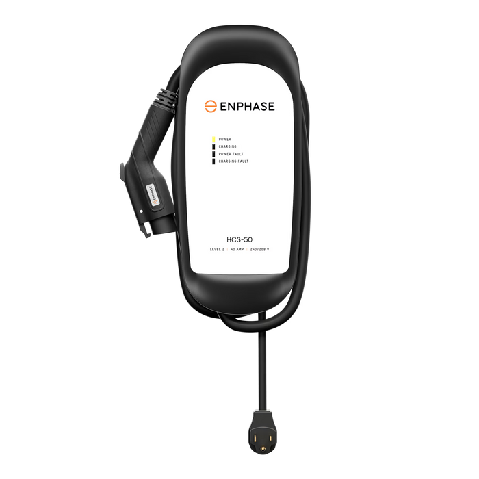 Enphase IQ-EVSE-NA-1050-0120-0100 NEMA 6-50 Plug-In IQ 50 EV Charger 40A 240Vac