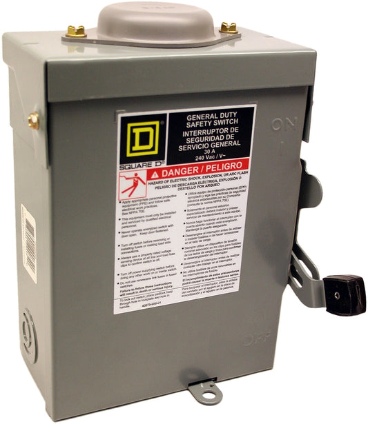 Square D DU221RB 30A 2-Pole Disconnect