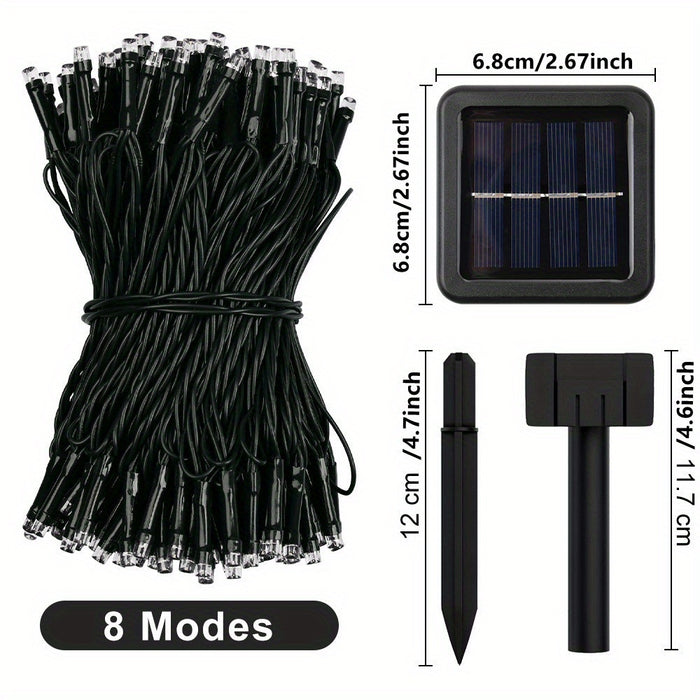 LED Solar String Light 7m 50 Lights 8 patterns Waterproof Fairy Garland String Lights Christmas Party Halloween Decorations
