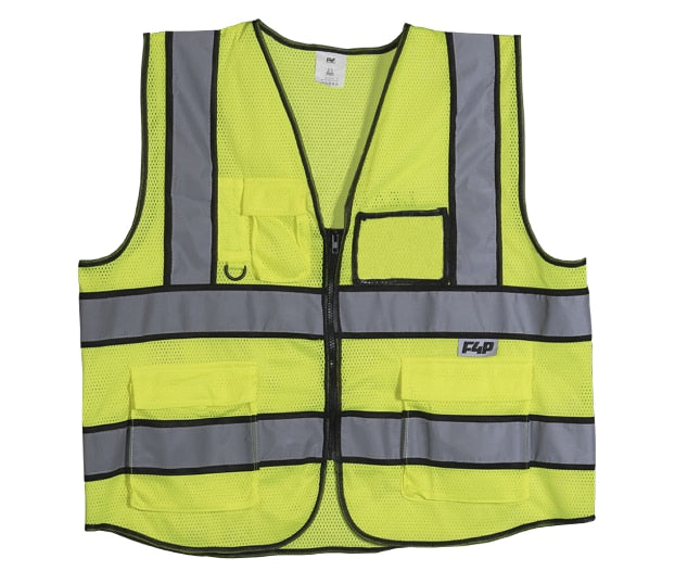 F4P F4P VEST-L High Visibility Zipper Vest Large