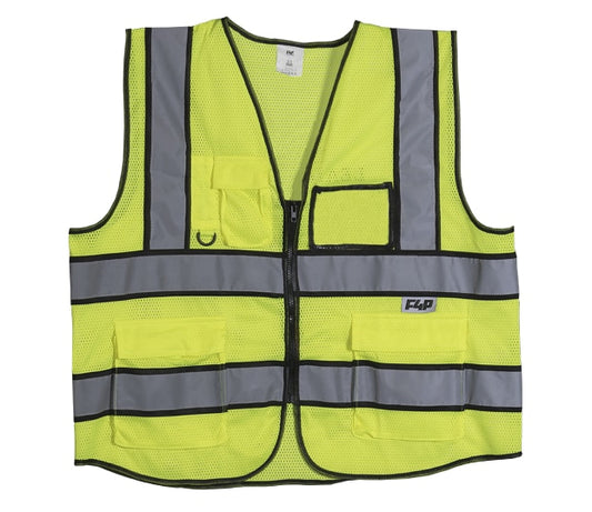 F4P F4P VEST-L High Visibility Zipper Vest Large