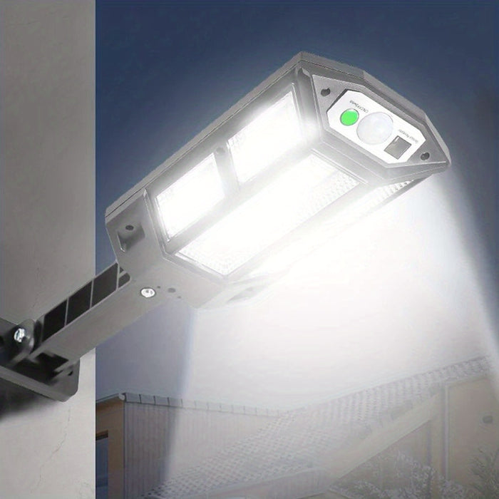 1pc Solar Street Lights,43LED Solar Wall Light Outdoor,Remote Control Solar Flood Light,Motion Sensor,For Yard,Garden Lamp