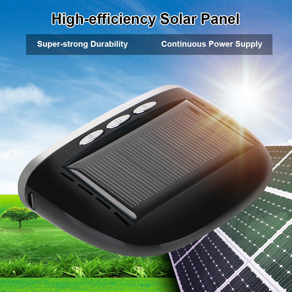 Car Tire Pressure Alarm Monitor System Solar Power TPMS Temperature Alert LCD Display With 4 Internal/External Sensor