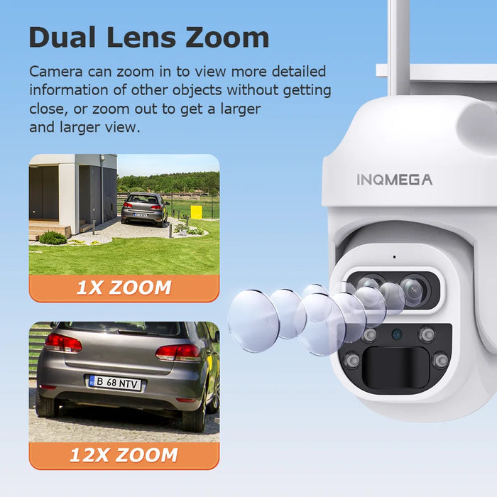 Solar Camera Security Cameras Wireless WIFI / 4G Solar Outdoor Camera 8MP 4K 12X Zoom SIM Human Detection Security Kamera