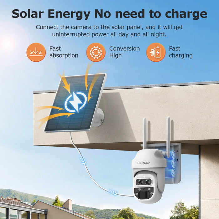 Solar Camera Security Cameras Wireless WIFI / 4G Solar Outdoor Camera 8MP 4K 12X Zoom SIM Human Detection Security Kamera